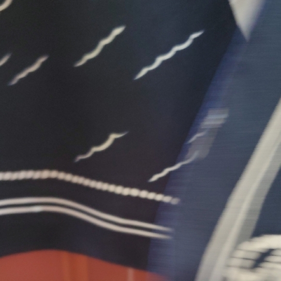 Nautical Navy and White Scarf by - Picture 8 of 9